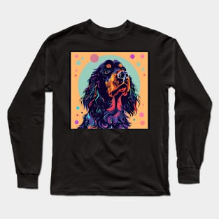 Gordon Setter in 80's Long Sleeve T-Shirt